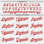 Custom White Red Bomber Full-Snap Varsity Letterman Two Tone Jacket photo 6