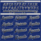 Custom Royal Black-White Bomber Full-Snap Varsity Letterman Two Tone Jacket photo 5
