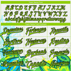 Custom Graffiti Pattern Neon Green-Black Trendy Abstract Urban Street Art 3D Bomber Full-Snap Varsity Letterman Jacket photo 5