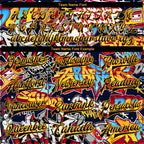 Custom Graffiti Pattern Black-Gold Grunge Urban Street Art 3D Bomber Full-Snap Varsity Letterman Jacket photo 5