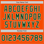 Custom Orange Green-Cream Bomber Full-Snap Varsity Letterman Two Tone Jacket photo 6