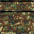 Custom Camo Black-Old Gold Graffiti Drips 3D Pattern Design Bomber Full-Snap Varsity Letterman Salute To Service Jacket photo 5