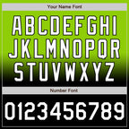 Custom Neon Green White-Black Bomber Full-Snap Varsity Letterman Fade Fashion Jacket photo 7