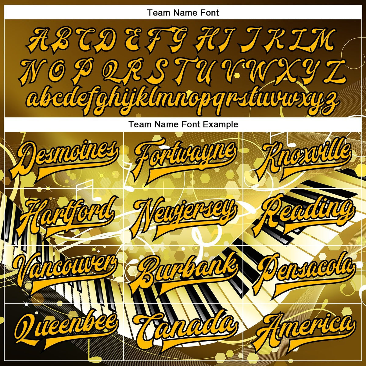 Custom Brown Gold-Black Piano Music Festival 3D Pattern Design Bomber Full-Snap Varsity Letterman Jacket photo 5