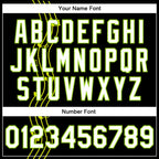 Custom Black White-Neon Green Music Festival 3D Pattern Design Bomber Full-Snap Varsity Letterman Jacket photo 6
