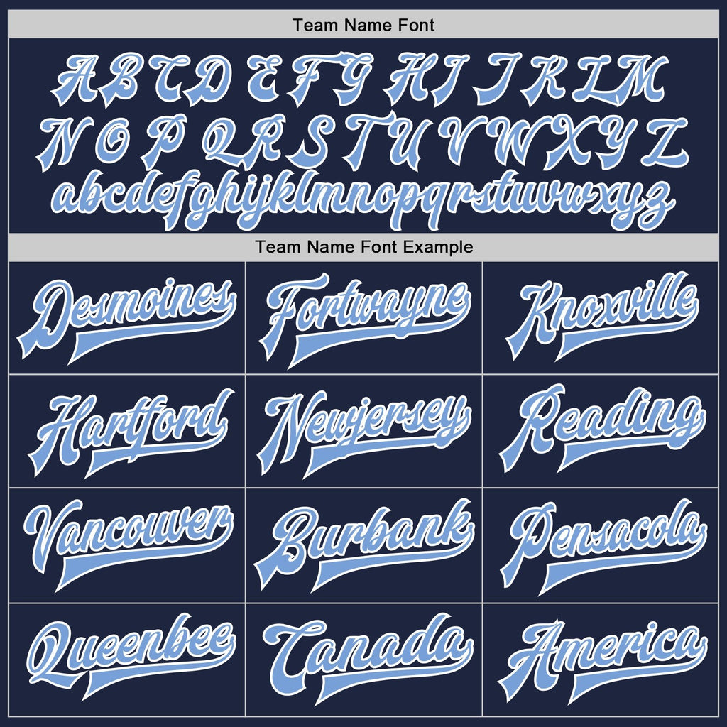 Custom Navy Light Blue-White Bomber Full-Snap Varsity Letterman Two Tone Jacket photo 5