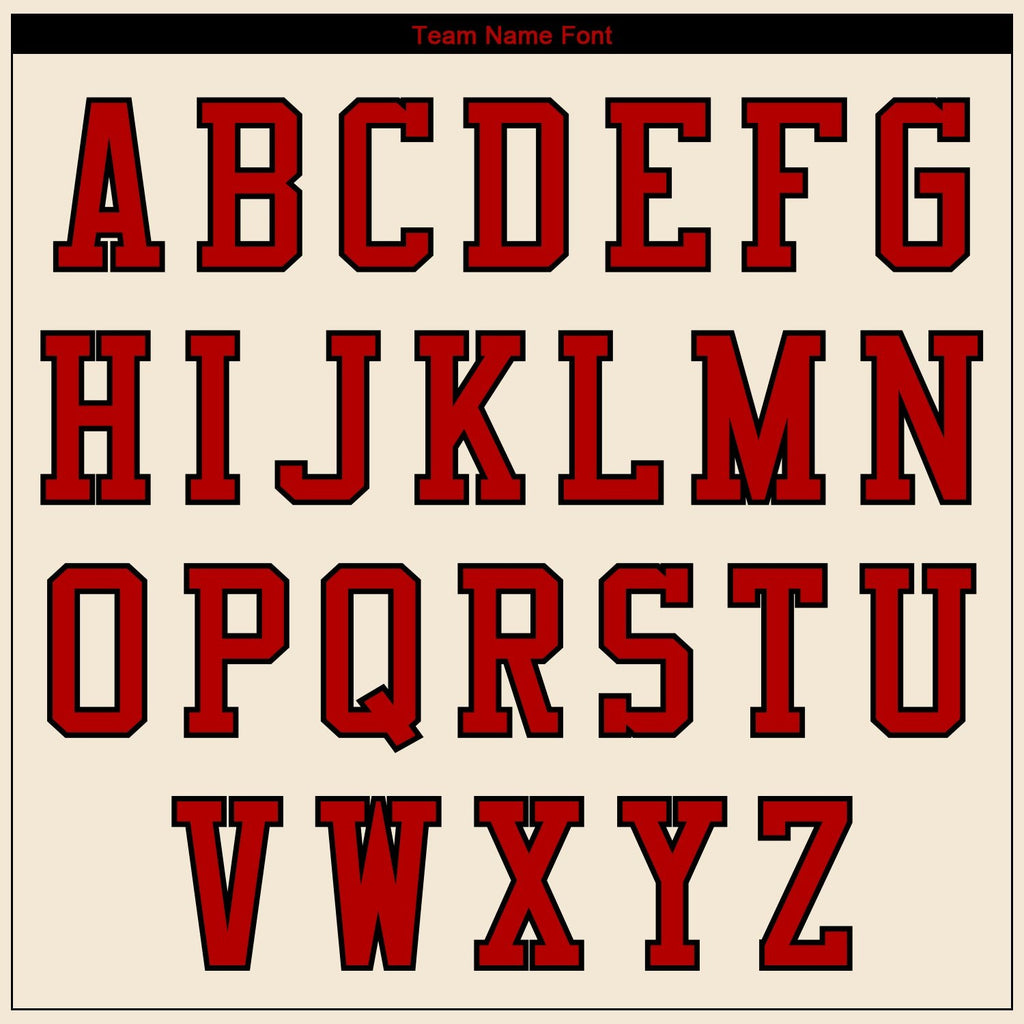 Custom Cream Red-Black 3D Pattern Design Bomber Full-Snap Varsity Letterman Jacket photo 5