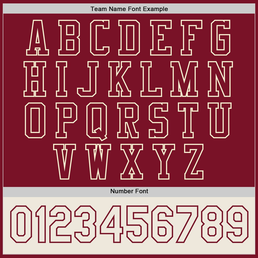 Custom Crimson Cream-Maroon Bomber Full-Snap Varsity Letterman Two Tone Jacket photo 6