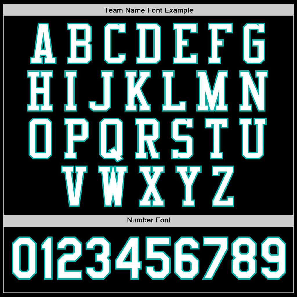 Custom Black White-Aqua Bomber Full-Snap Varsity Letterman Jacket photo 5