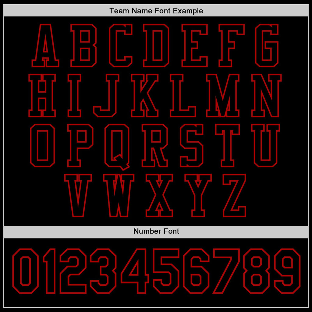 Custom Black Red Bomber Full-Snap Varsity Letterman Jacket photo 5