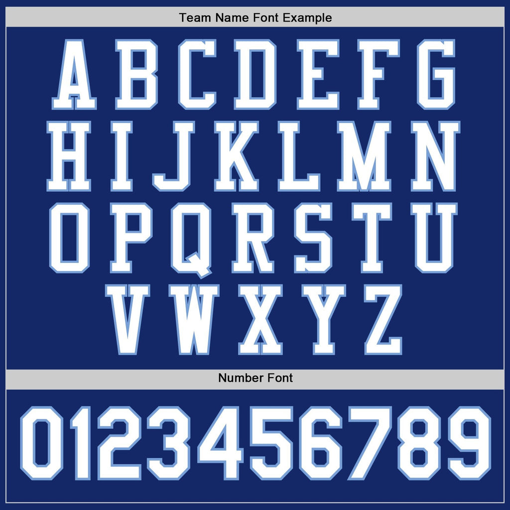 Custom Royal White-Light Blue Bomber Full-Snap Varsity Letterman Jacket photo 5