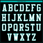 Custom Black White-Aqua Parrot 3D Pattern Design Bomber Full-Snap Varsity Letterman Jacket photo 5