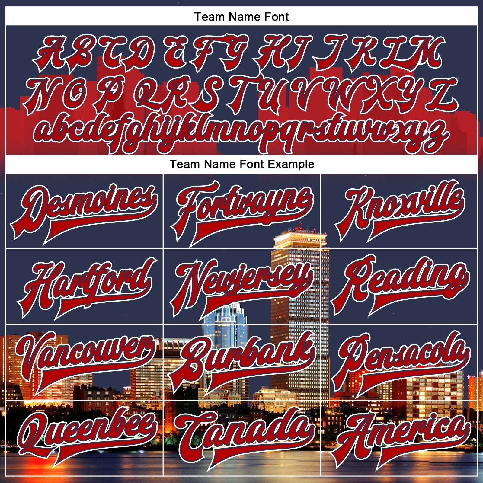 Custom Navy Red-White Boston Massachusetts City Edition 3D Bomber Full-Snap Varsity Letterman Jacket photo 5