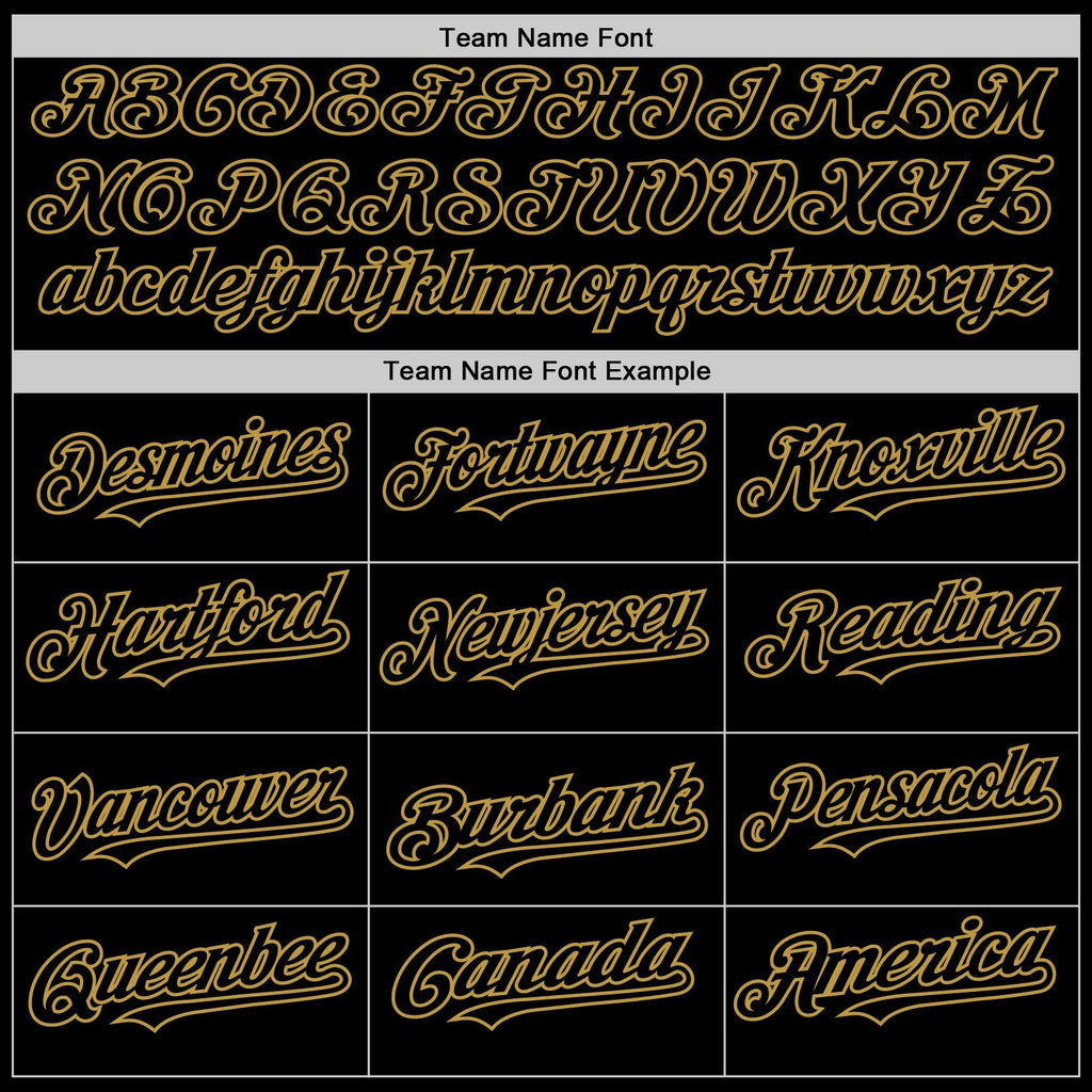 Custom Black Old Gold Bomber Full-Snap Varsity Letterman Hoodie Jacket photo 4