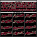 Custom Black Maroon-Cream Bomber Full-Snap Varsity Letterman Hoodie Jacket photo 3