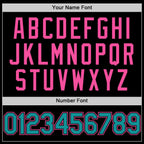 Custom Black Teal-Pink Bomber Full-Snap Varsity Letterman Two Tone Hoodie Jacket photo 4