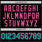 Custom Black Aqua-Pink Bomber Full-Snap Varsity Letterman Two Tone Hoodie Jacket photo 4