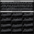 Custom Black Gray Bomber Full-Snap Varsity Letterman Two Tone Hoodie Jacket photo 4