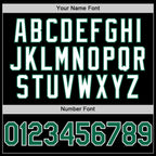Custom Black Kelly Green-White Bomber Full-Snap Varsity Letterman Two Tone Hoodie Jacket photo 5