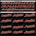 Custom Black Crimson Cream-City Cream Bomber Full-Snap Varsity Letterman Two Tone Hoodie Jacket photo 3