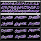 Custom Black Purple-Orange Bomber Full-Snap Varsity Letterman Two Tone Hoodie Jacket photo 4
