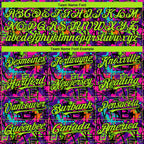 Custom Graffiti Pattern Neon Green-Black Splash 3D Bomber Full-Snap Varsity Letterman Hoodie Jacket photo 3