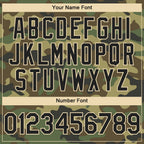 Custom Camo Black-Cream 3D Bomber Full-Snap Varsity Letterman Salute To Service Hoodie Jacket photo 5