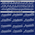 Custom Royal White Bomber Full-Snap Varsity Letterman Two Tone Hoodie Jacket photo 4