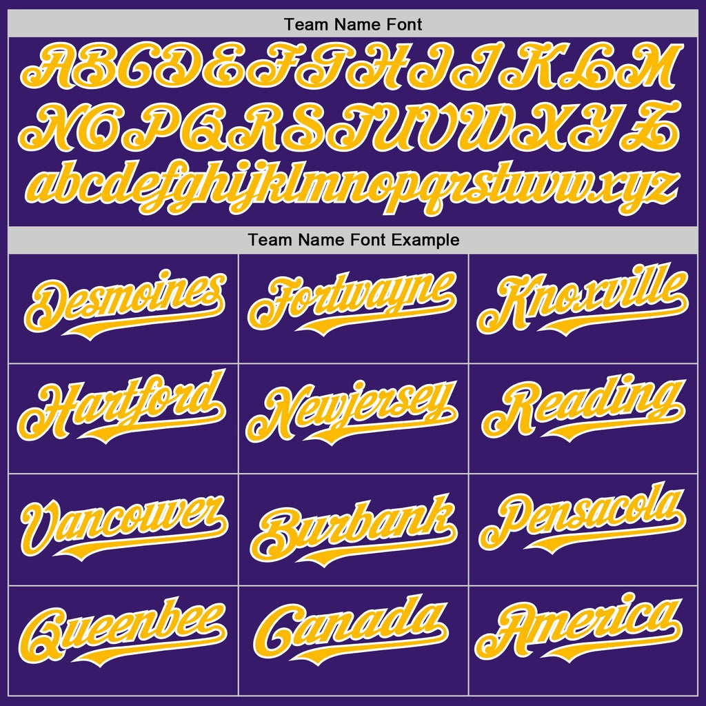 Custom Purple Gold-White Bomber Full-Snap Varsity Letterman Two Tone Hoodie Jacket photo 3
