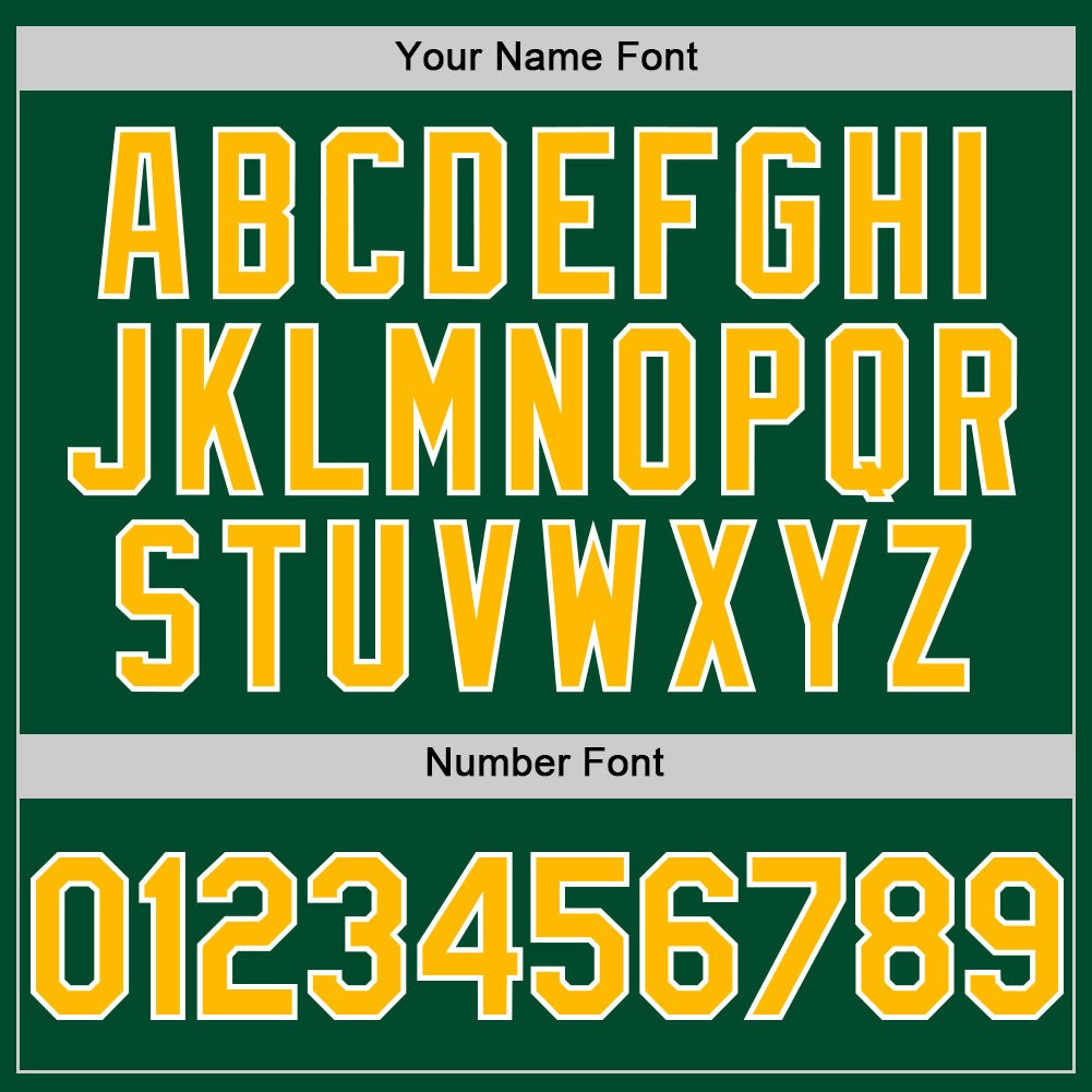 Custom Kelly Green Gold-White Bomber Full-Snap Varsity Letterman Two Tone Hoodie Jacket photo 4