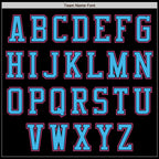Custom Black Sky Blue-Pink Bomber Varsity Letterman Zipper Jacket photo 4