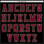 Custom Black Maroon-Cream Bomber Varsity Letterman Zipper Jacket photo 4