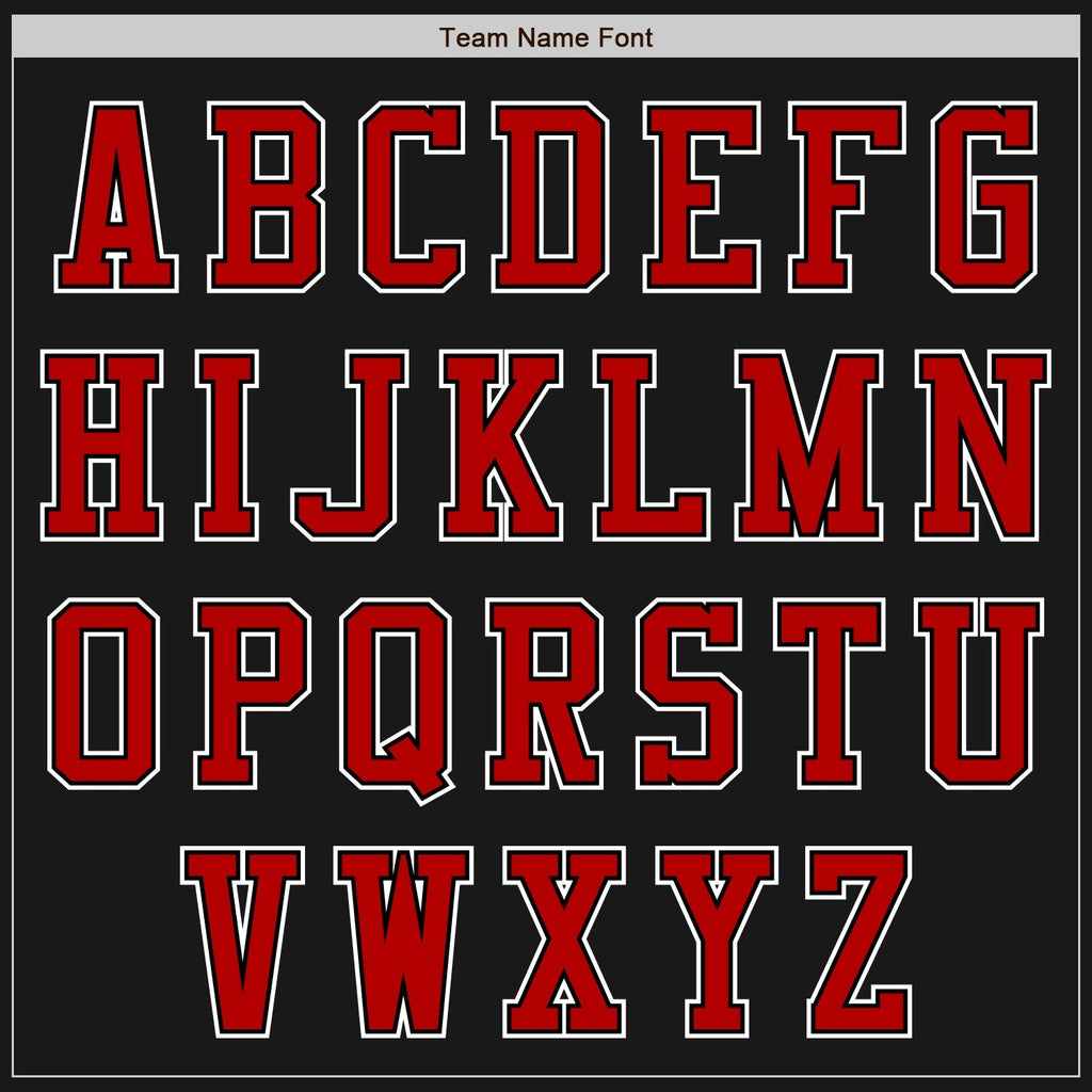 Custom Black Red-White Bomber Varsity Letterman Two Tone Zipper Jacket photo 5