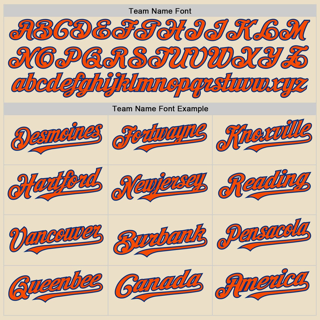Custom Cream Orange Royal-White Bomber Full-Snap Varsity Letterman Two Tone Hoodie Jacket photo 3