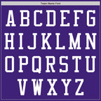 Custom Purple White Bomber Varsity Letterman Zipper Jacket photo 4
