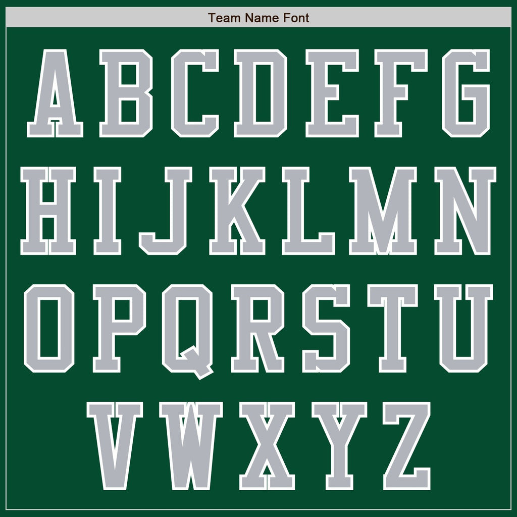 Custom Kelly Green Gray-White Bomber Varsity Letterman Two Tone Zipper Jacket photo 4