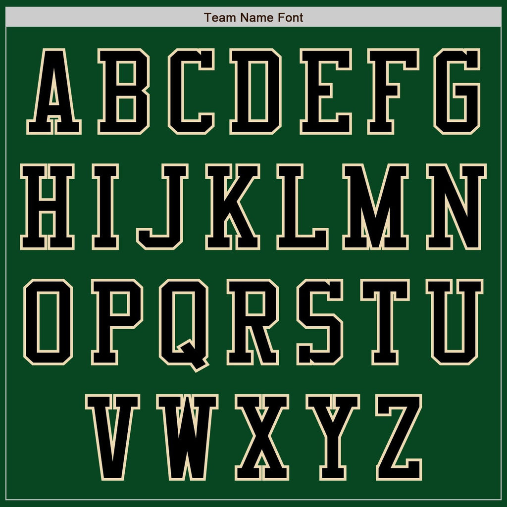 Custom Green Black-Cream Bomber Varsity Letterman Two Tone Zipper Jacket photo 4