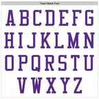 Custom White Purple Bomber Varsity Letterman Zipper Jacket photo 4