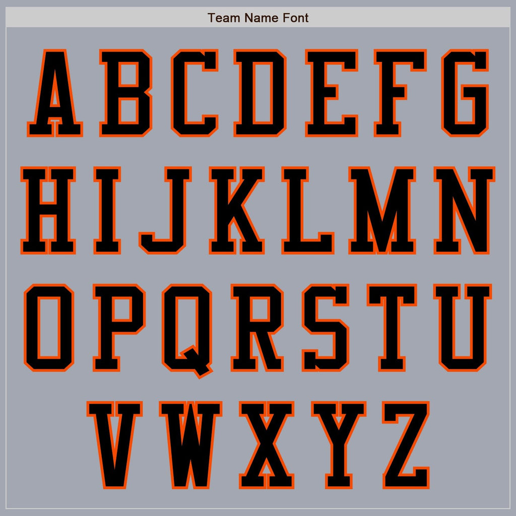 Custom Gray Orange-Black Bomber Varsity Letterman Two Tone Zipper Jacket photo 4