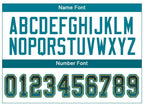 Custom Black Teal-Old Gold Drift Fashion Football Jersey photo 3