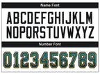 Custom Teal Black-Old Gold Drift Fashion Football Jersey photo 4