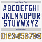 Custom White Old Gold-Royal Baseball Jersey photo 4