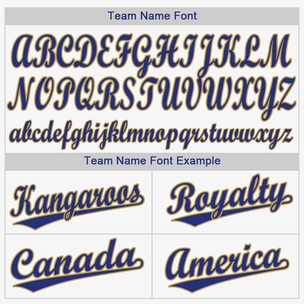Custom White Old Gold-Royal Baseball Jersey photo 5