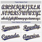 Custom White Old Gold-Royal Baseball Jersey photo 5