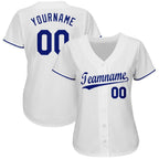 Custom White Royal Baseball Jersey photo 2