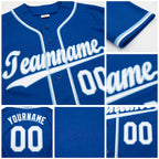 Custom Royal White-Light Blue Baseball Jersey detail