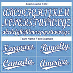 Custom Light Blue White-Royal Baseball Jersey photo 4