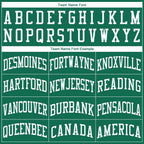 Custom Kelly Green White Round Neck Basketball Jersey photo 3