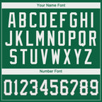 Custom Kelly Green White-Gray Performance T-Shirt photo 3