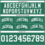 Custom Kelly Green White Authentic Throwback Basketball Shorts photo 2